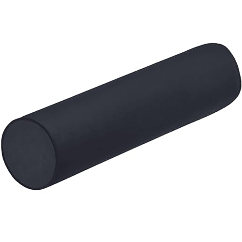 Memory Foam 26x6 Neck Pillows for Sleeping, Neck Pain Relief, Side Back Stomach Sleeper, Car or Office Chair Sofa,Support Cervical Pillow with Soft Velvet Pillowcase (Black) - color: Black, size: 26X6