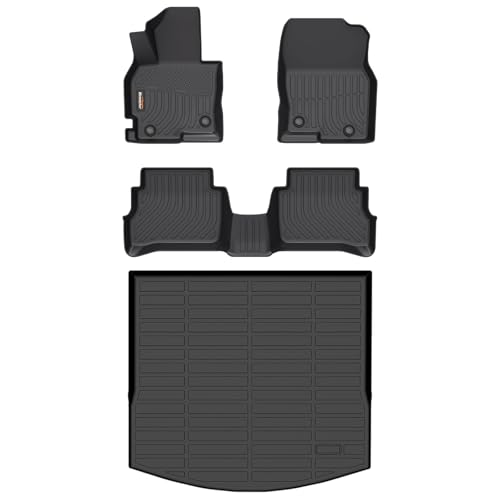 Binmotor-Floor Mats & Cargo Liner for Mazda CX5 2013-2016, Includes 1st+2nd+Rear Trunk Mat, TPE Floor Liners CX5 All Weather Mtas Car Mats for Mazda CX-5 Accessories Rubber Mats Cargo Mat - style: 13) Car Mats for Mazda CX5 (2013-2016)