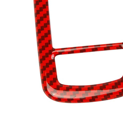Red Carbon Fiber Window Lift Trim Switch Panel Cover Trim for Dodge Charger 2011+/ Chrysler 300 2015-2021 - color: Red