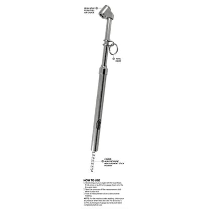 Slime 2021-A Tire Gauge, Dual Head, Pencil Gauge, Truck & SUV, 10-150 psi - size: Large, style: Pencil