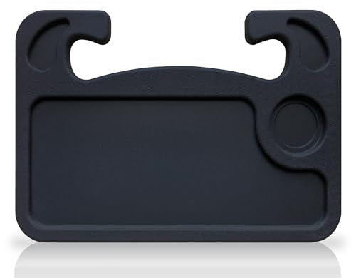 Steering Wheel Tray With Cup & Pen Holder for Eating, Makeup, Working, Writing - Car Desk Suitable for Cars, SUVs, Pickup Trucks and RVs