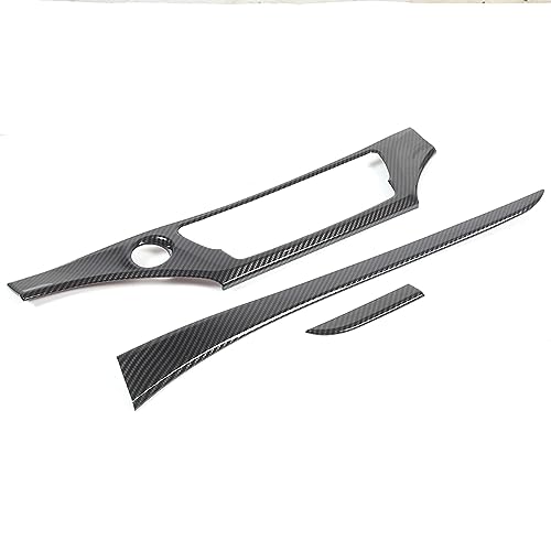Dashboard Panel Cover for Honda Pilot 2016-2022/ Ridgeline 2016-2020/ Passport 2019-2025 Accessories, Center Console Instrument Panel Trim Strip, Dash Upper Center Panel Trim Bezel, ABS (Carbon Fiber) - color: Carbon Fiber