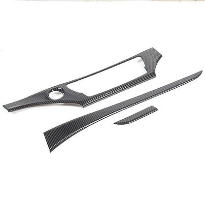 Dashboard Panel Cover for Honda Pilot 2016-2022/ Ridgeline 2016-2020/ Passport 2019-2025 Accessories, Center Console Instrument Panel Trim Strip, Dash Upper Center Panel Trim Bezel, ABS (Carbon Fiber) - color: Carbon Fiber