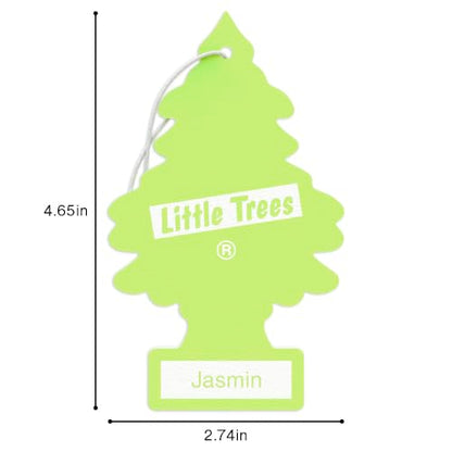 LITTLE TREES Car Air Freshener | Hanging Tree Provides Long Lasting Scent for Auto and Home | 24 Air Fresheners |Jasmine - color: Jasmin