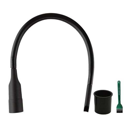 EZ SPARES Flexible Crevice Cleaning Tool 25inch Replacement,Vacuum Hoses Accepting 1-1/4",1-3/8" Attachment for Home Car Detailing Removable Brush Head Univeral,Deep Reach Precision Cleaning