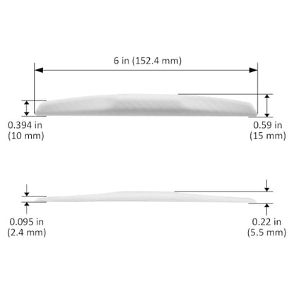 4Pcs 6 inch Universal 3D Carbon Fiber Texture Automotive Door Edge Buffer Trim Strip Paint Protector Cover Scratch Non-Marking Silicone Personalize Bar Sticker (White) - color: White