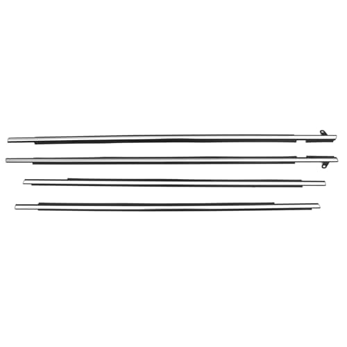 MotorFansClub 4PCS Window Sealing Weatherstrip Fit for Venza 2009 2010 2011 2012 2013 2014 2015 2016 Sealing Strip Door Outside Trim, Chrome