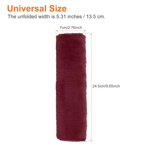 HARFINGTON 2pcs Car Seat Belt Pad Soft Fiber Seatbelt Shoulder Strap Covers Comfortable Driving Cushion Universal Car Accessories for Car, Burgundy - color: Burgundy