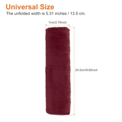 HARFINGTON 2pcs Car Seat Belt Pad Soft Fiber Seatbelt Shoulder Strap Covers Comfortable Driving Cushion Universal Car Accessories for Car, Burgundy - color: Burgundy