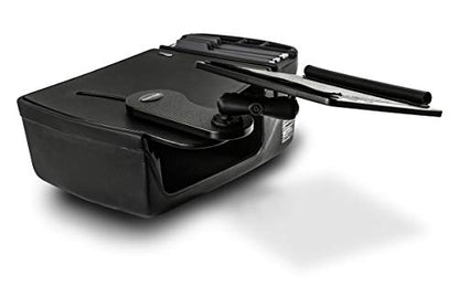 AutoExec Reach Car Desk for Your Vehicle Workstation and Mobile Office, Front Seat, Black with 400 watt Power Inverter - color: Black, style: 400 watt Power Inverter