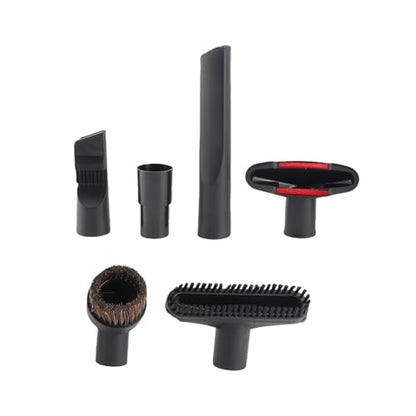 Car Vacuum Vacuum Cleaner Accessories Replacement Brush Nozzle Kit – 6pcs for Floor, Sofa, Car – Universal Attachments with 32mm to 35mm Adapter