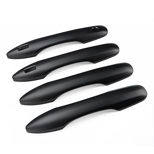 Adhesive Car Door Handle Cover Protector Compatible for 2018-2024 2025 Toyota Camry Accessories 2026 for Toyota Corolla 2026 2025 2024-2020 with 2 Smart Key Holes Matte Black - color: Matte Black