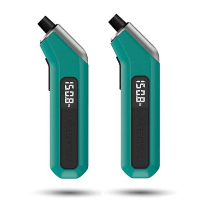 ETENWOLF Digital Tire Pressure Gauge 2 Pack, Industrial Tire Gauge 3-200 PSI, Calibrated to ANSI B40.7 Grade 2A(Plus-Minus 0.5%), Air Pressure Gauge with Replaceable AAA Batteries (Dark Cyan) - color: dark cyan