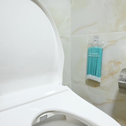 50PCS Disposable Crevice Cleaning Brush Kit, Disposable Toilet Brush, Window Sill, Keyboard, Car AC Cleaner (Blue) - color: Blue