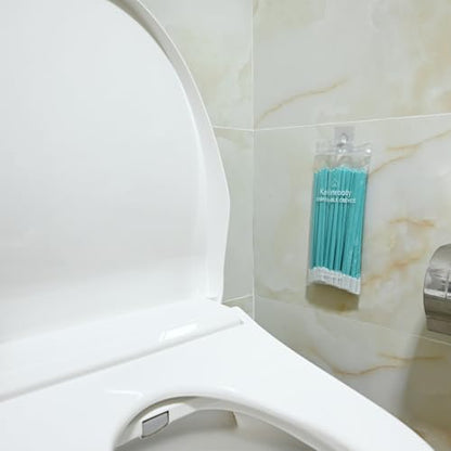 50PCS Disposable Crevice Cleaning Brush Kit, Disposable Toilet Brush, Window Sill, Keyboard, Car AC Cleaner (Blue) - color: Blue