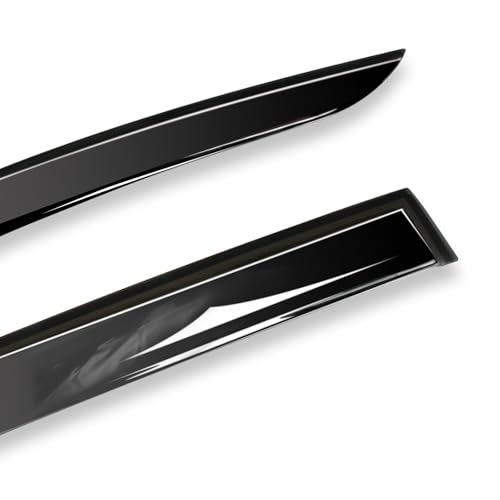 Window Visor Wind Deflector, 4PCS Tape-On Rain Guards for 2026 Toyota RAV4, Outside Mount Sun Shade Side Window Vent Visors, Black