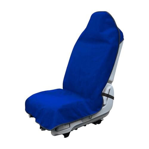 DXNQ Waterproof Car Towel Seat Cover, Sweating Non-Slip Premium Towel Carseat Cover Protector, Universal Soft Machine Washable Car Truck SUV Front Seat Cover for Gym Workout Beach Hiking (Blue) - color: Blue, 1pc, Front