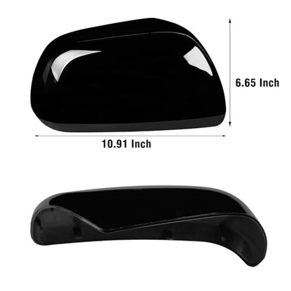 Moonlinks Compatible with Toyota Sienna 2012 2013 2014 2015 2016 2017 2018 2019 2020 Right Passenger Side Mirror Cover Replacement,Glossy Black Right Side Clip-on Mirror Cap Replace for 87915-08021-C2 - color: Right Black