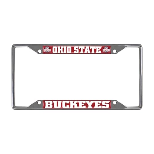 FANMATS NCAA Chrome Metal License Plate Frame