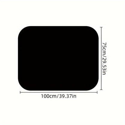 Universal Car Trunk Mat 29" x 39", Animal Black Lion All Weather Trunk Protection Cargo Liner, Durable Cargo Mat Rear Trunk Liner, Stylish Vehicle Interior Accessories Suitable for Most Car Models - color: Animal Black Lion