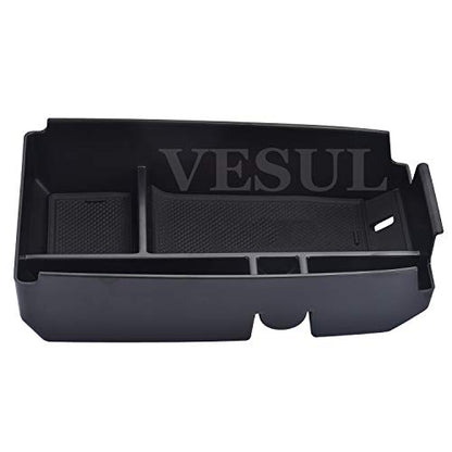 Center Console Organizer Compatible with Bronco Sport 2021-2026 Ford Escape 2020-2026 Storage Tray ABS Insert Organizer Glove Pallet Storage Console Separation