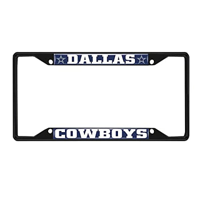 FANMATS NFL Unisex-Adult Black License Plate Frame