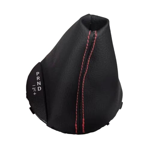 Automatic Transmission Gear Shift Boot PU Leather Shift Selector Gaiter Boot with Red Thread for Mini Cooper/Cooper S Countryman R60 Paceman R61 2010 2011 2012 2013 2014 2015 2016 25169803426