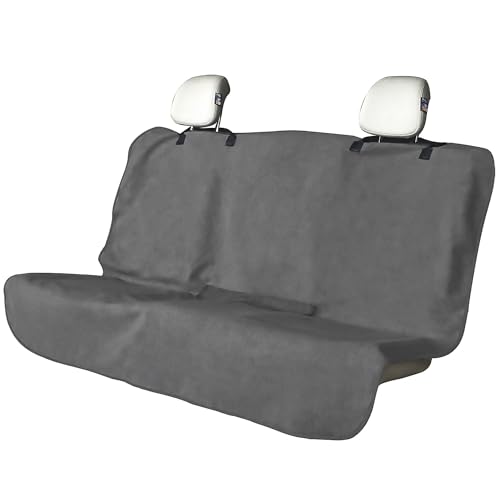 Waterproof Backseat Cover for Car Trucks Van SUV Jeep, Rear Bench Towel Seat Covers, Car Seat Protector for Gym Swimming, Universal Fits for Truck Van and SUV (Bench Grey) - color: Bench Grey