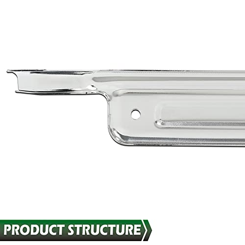 GRAND ORANGE Door Sill Plates w/Hardware Pair Compatible with GMC Chevy C10 C20 C30 K10 K20 K30 Truck 1967 1968 1969 1970 1971 1972, 28864, Chrome Door Sill Plates Guards Accessories - size: Fit Chevy GMC C10 C20 1967-1972