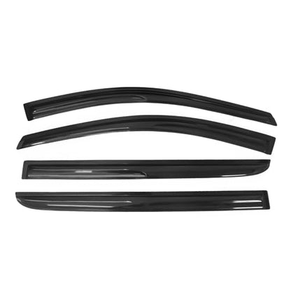 Window Visors Compatible with 2005-2010 Honda Odyssey, Full Set Smoked JDM Stick On by IKON MOTORSPORTS, 2006 - color: Mugen Style Smoke/Tinted