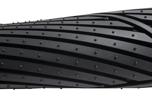 Amazon Basics Heavy Duty Thick PVC Car Floor Mats, Anti-Slip, Easy to Clean, Universal Trim-to-Fit All-Weather for Automotive SUV Sedans Trucks, 4-Piece, Solid Black