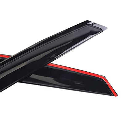 Tape-On Window Visors Deflectors Rain Guards 4 Piece Set ‎Compatible with 2013-2019 Ford Escape 94383 - size: 2013-2019 Ford Escape