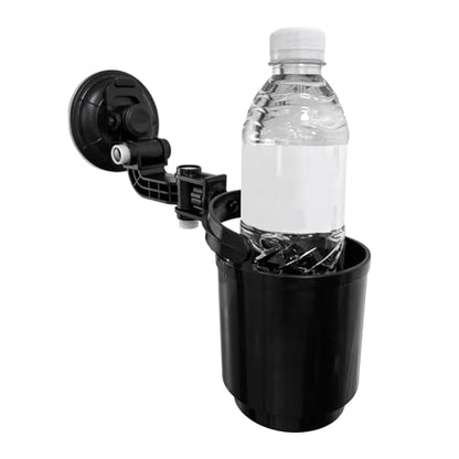 Recessed Folding Cup Drink Holder, Premium Quality Sturdy Folding Car Console Bottle Can Holder, Adjustable Automotive Drink Holder with Suction Cup, Car Accessories