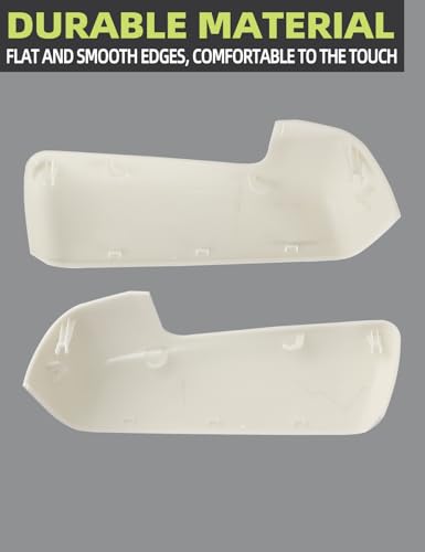 Outside Mirror Caps White Compatible with Chevy Silverado 1500/ GMC Sierra 1500 2019-2024 Accessories Parts Replaces 84328137 Left Right 1 Pair
