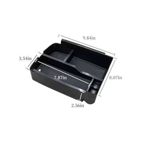 Compatible with Kia Telluride 2026-2020 Center Console Armrest Storage Tray Box ABS Insert Organizer Glove Console Separation Glove Pallet Phone Holder Full Cover - size: for Telluride 2020-2026