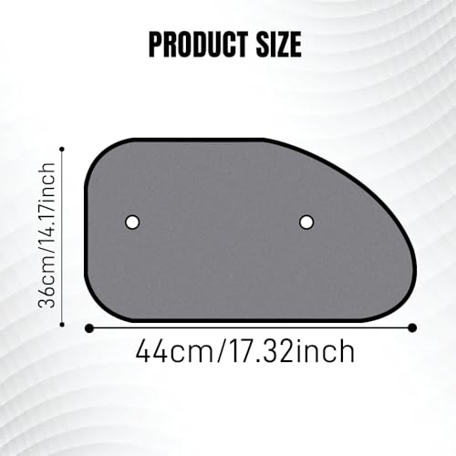 5PCS Set Car Window Shade, Car Sun Shade Side Window, Sunshine Glare & UV Rays Protection Sunshade with Suction Cup, Auto Sun Blocker Screen Accessories for All Season (2PCS/Side with Hole) - color: 2PCS/Side With Hole