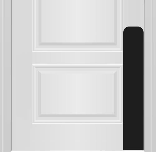 Deck the Door Decor Dog Scratch Door Protection Plate - Elegant Anodized Aluminum for All Door Types | Pet-Safe - Polished Edges & Rounded Corners | Magnetic Mount - Satin Black, 6” x 30” - color: Satin Black, size: 6 x 30"