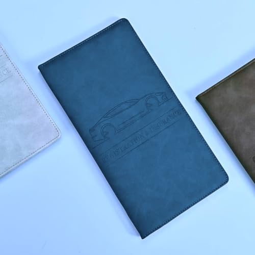 Car Accessories Registration and Insurance Holder,Leather Essential Card Magnetic Shut Vehicle Glove Box Organizer Case for Auto Driver License Document Truck Motorcycle Boat Men Women-Dark Blue - color: Darkblue-1pack