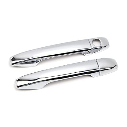 Dreamseek 8Pcs 4 Door Handle Cover for Toyota Sienna Venza Prius Wish 2009-2020 Exterior ABS Molding Trim Chrome Plated Decoration Protector (w/o Smart Keyhole)
