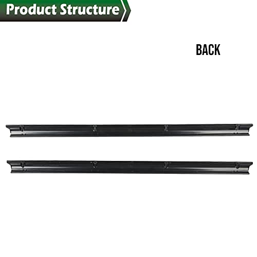 GRAND ORANGE Door Sill Scuff Plate Protector Pair Compatible with Ford Ranger Extended Cab & Regular Cab 1992-2011 Left and Right Black F57Z1013208A - size: Fit Ford Ranger Extended & Regular Cab 1992-2011