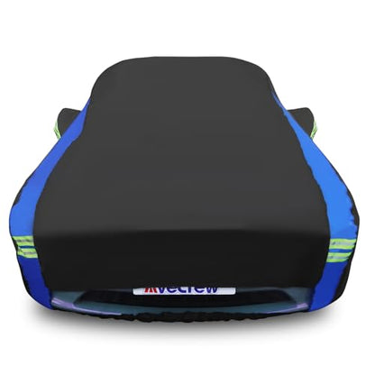 Avecrew Car Cover for Tesla Model Y, Custom Fit Full Exterior Cover with Charging Port and Breathable Ventilation Mesh, Waterproof All Weather Outdoor Rain Snow Sun Protection Cover - size: Fit Tesla Model Y