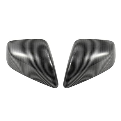 Side Mirror Cover Compatible with Tesla Model X 2017-2020, Mirror Cover Cap Trim (Carbon Fiber Style) - color: Carbon Fiber