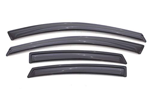 Auto Ventshade [AVS] Outside Mount Rain Guards for 2013 - 2016 Dodge Dart | Window Vent Visors, 4 pcs. - Smoke | 94529