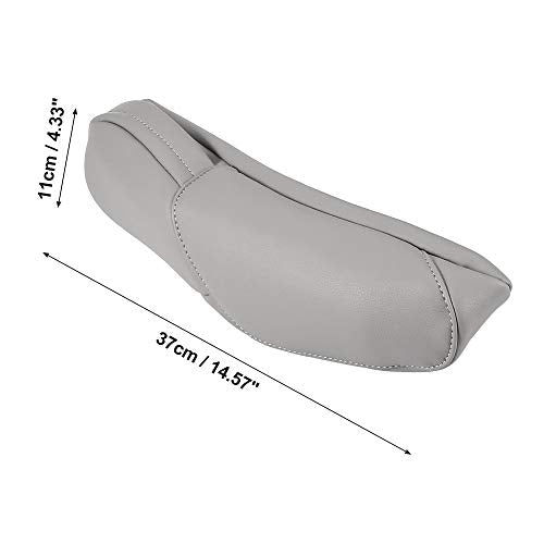 X AUTOHAUX 1 Pair Car Front Seat Armrest Cover Replacement Microfiber Leather Gray for Honda CR-V 2010-2011