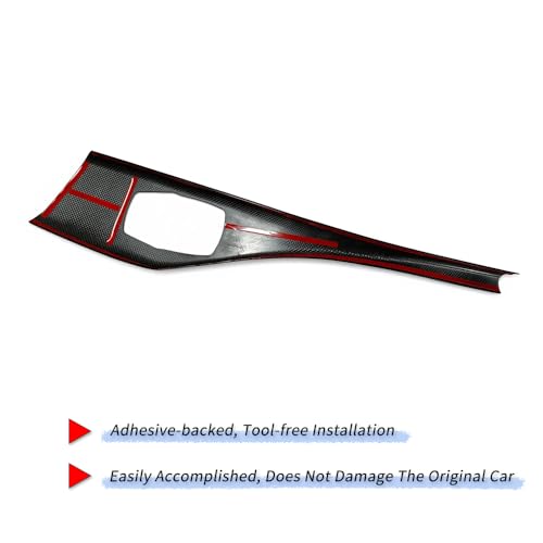 Car Center Console Multimedia Trim Panel Cover for 2012 to 2018 BMW 1 Series 2 Series F20 F21 F22 Real Carbon Fiber Automotive Interior Trim Accessories (Matte Black Carbon - Version A) - color: Matte Black Carbon - Version A