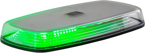 Buyers Products 8891039 Rectangular Wireless LED Mini Light Bar W/Wireless Remote, 12", 12 VDC, Amber/Green, 84 LEDs W/Clear Lens, Adjustable Flash Pattern, Work Light for Trucks and Trailers