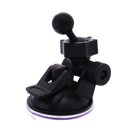 Suction Cup Mount for Garmin Dash Cam Mini/Mini 2/Min 3 30 35 45 46 55 56 65W 66W 67W X110 X210 X310/Speak Plus & Nuvi GPS - 4 Ball Head - size: Suction Cup Mount
