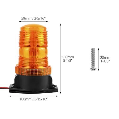 QWORK Amber Led Strobe Lights, 4 Pack Warning Emergency Flashing Beacon Lights - size: 4 Pack