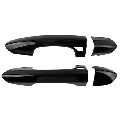 NewYall Gloss Black Exterior Door Handle Cover for Ford Mustang 2015-2022 Front Left Driver and Right Passenger Side