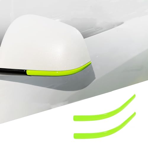 Side Mirror Trim Strip for Tesla Model Y, fit for Tesla Y Exterior Accessories (Green, Model Y) - color: Green, size: Model Y